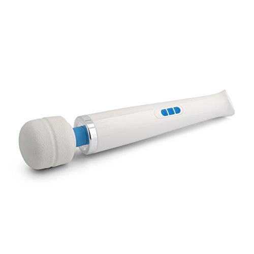 SYU Wand Massager Handheld Massager Electric Massager Personal Body Massager Cordless USB Rechargeable Pain Relief with 10 Powerful Speeds 20 Wave Pulsations (White)