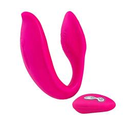 XSEXO Wireless Remote Control Rechargeable Mini Finger U Shape Sucking Massager with Strong Patterns Handsfree USB Waterproof Massager Wand