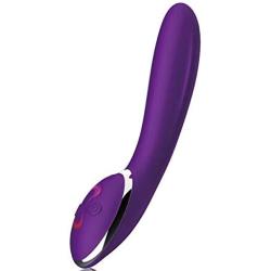 Purple Dildo Vibrator G Spot for Clitoris Stimulation Waterproof Clit Stimulator with 9 Vibration Modes Quiet Motor for Women USB Rechargeable