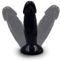 Womens Dillos Black Realistic Massager - Weioobb