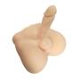 Raycity Silicone Realistic 3D Torso Doll Masturbation Orgasm with Flexible Dildo Penis Cock for Female