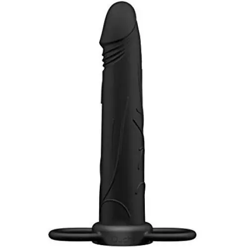 Ouch! Realistic Treasure Cock Ring, Black