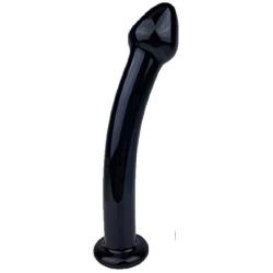 MyXToy® Smooth Black Borosilicate Dildo