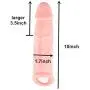 MISSOX Reusable Sleeve for Men Realistico Extender Enlargement 9 INCH Large Extra 3 INCH