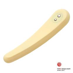 iroha Fit Mikazuki Women Sensual Intimate Massager,  Flexible Insertable Rechargeable Waterproof Personal Stimulator, HMF-01 Yellow