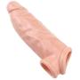 True Feel Realistic Male Extension Extender Enhancer Sleeve with Ball Loop Stamina Trainer for Men (Color : Natural)