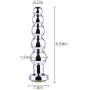 Oolong Random Color Rhinestone Metal Five-Beads TRAI-ning Ȁmâl Plúg for Men for Women