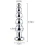 Oolong Random Color Rhinestone Metal Five-Beads TRAI-ning Ȁmâl Plúg for Men for Women Oolong Random Color Rhinestone Metal Five-Beads TRAI-ning Ȁmâl Plúg for Men for Women