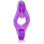 CalExotics Wireless Rockin’ Rabbit - Double Vibrating Bullet - Waterproof Pleasure Ring - Silicone Sex Toy For Couples - Clitoral Massager - Purple