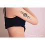 SanerLian Black Geometry Tree Tattoo Sticker Moon Phase Arrow Temporary Fake Tatoo Waterproof Men Women Arm Shoulder Back Body Art 13.8X4cm Set of 12