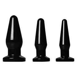 Lynx 3plug Anal Trainer Set Black