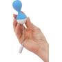 Pure Love Vibrating Silicone Kegel Exercise Balls for Beginners & Advanced, Pelvic Strengthening and Tightening, Blue Color Massage Balls, Clitoral Stimulator