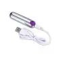 Vsshe Bullet Vibrator - Rechargeable & WarterProof Bullet Massager for Woman - Portable Bullet Viberate Toys (Silver-Purple) Vsshe Bullet Vibrator - Rechargeable & WarterProof Bullet Massager for Woman - Portable Bullet Viberate Toys (Silver-Purple)
