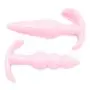 Roxy Sex Toys Butt Plug 2 Piece Anal Plug Set for Men & Women Silicone Toys Pink