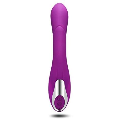 eLife Silicone Vibrator 10 Modes G-spot Vibration Clitoral Stimulate Massager Masturbation for Women (Purple)
