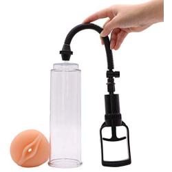 DE-OP 9 Inch Transparent Plastic Safe for Male Massager Toys for Couple