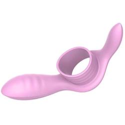 TPTPMAY Mini USB Vibranting Pennis Ring Delay Ejeculation Hard Male Massage Six Toy Couples
