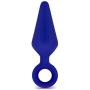 Luxe Candy Rimmer Butt Plug, Indigo, Large
