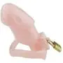 Mens Virginity Lock Belt Plastic Chasti-ty Device Cage Male Briefs Enhancer Thong (Pink) Mens Virginity Lock Belt Plastic Chasti-ty Device Cage Male Briefs Enhancer Thong (Pink)