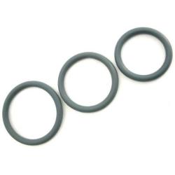 M2m Cock Ring, Nitrile, 3 Piece Set, Grey