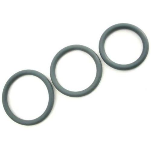 M2m Cock Ring, Nitrile, 3 Piece Set, Grey