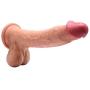 10Inch Realistic Dildo Dual-Layered Silicone Cock with Full Shaped Balls and Strong Suction Cup Didlo for Life-Like Experience Hands-Free Anal and Pussy Play Masturbation Luvkis Dido Sex Toy for Women