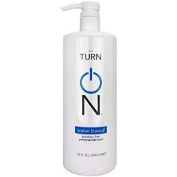 Turn On Personal Water Based Lubricant, 32 Ounce Bottle for Smooth Skin, Easy Clean-Up, and No Sticky Mess