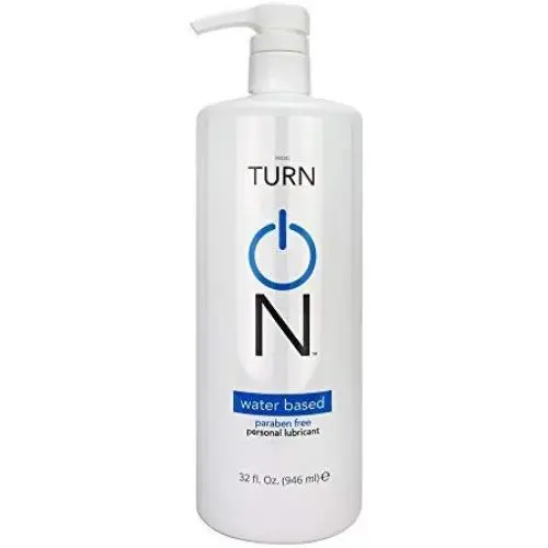 Turn On Personal Water Based Lubricant, 32 Ounce Bottle for Smooth Skin, Easy Clean-Up, and No Sticky Mess Turn On Personal Water Based Lubricant, 32 Ounce Bottle for Smooth Skin, Easy Clean-Up, and No Sticky Mess