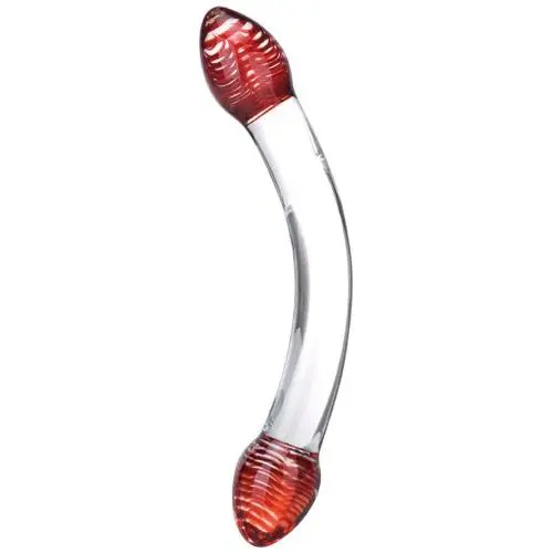 Gläs Red Head Double Dildo Gläs Red Head Double Dildo