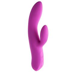 Jopen Lust L19 Rechargeable Silicone Vibrator, Purple, 8.75 Inch