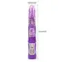 WEI EI Waterprrof Silent Women Multispeed G-Stimulator USB Rechargeable Powerful Female Telescopic Thrvst Messager (Purple)