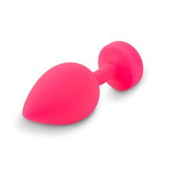 Gvibe Gplug Small Vibrating Butt Plug, Neon Rose