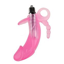 Zcargel Soft Jellies Dildo Vibrator Hand-held Vibe with Finger Ring Wireless G-spot Bullet Vibrating Penis Female Masturbation Sex Tool