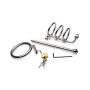 Master Series Gates of Hell Stainless Steel Adjustable Cum Through Sound Cage