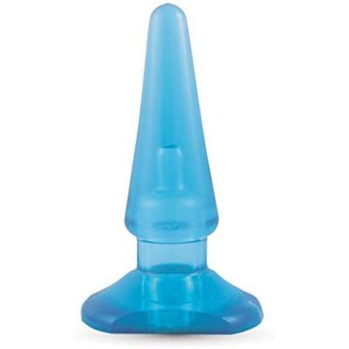 Beginner Pleasure Smooth Butt Plug - Anal Buttplug - Sex Toy for Women - Sex Toy for Men (Blue)