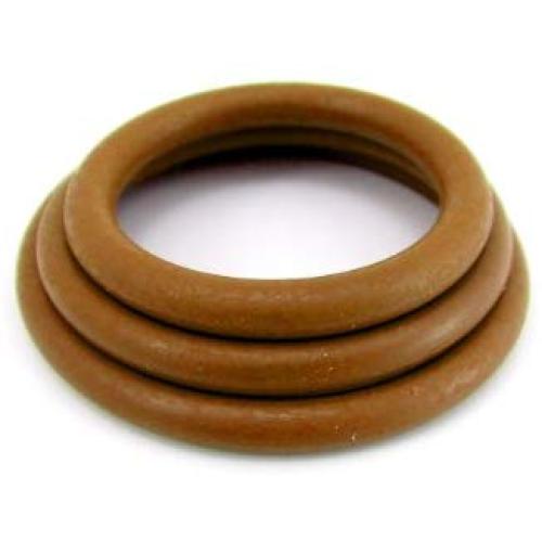 M2m Cock Ring - Nitrile - 3 Pc Set - Brown