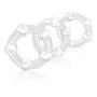 Blush Novelties Stay Hard Beaded Cockrings, Clear
