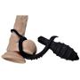 Sexbaby Anal Plug 10 Speed Vibrator Prostate Massager for Male Vibrating Anal Play with 2 Erection Enhancing Cock Ring Adult Sex Toy for Male Masturbation