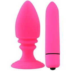 BUBUCAST Silicone Amal Plug Toys with 10 Modes for Women Men Couple Beginner