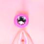 Big & Pretty Anal Sex Butt Plug - Silicone Toy - Clear Jewel - Small Large