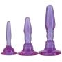 Doc Johnson - Wendy Williams Anal Trainer Kit - 3 Anal Plugs - Graduated Anal Training System - Purple