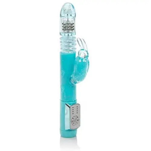 CalExotics Dazzle Xtreme Thruster – Thrusting 12 Function Rabbit Vibrator - Waterproof Vibe Sex Toys for Couples – Luxury Adult Hands Free G Spot Massager - Blue CalExotics Dazzle Xtreme Thruster – Thrusting 12 Function Rabbit Vibrator - Waterproof Vibe Sex Toys for Couples – Luxury Adult Hands Free G Spot Massager - Blue