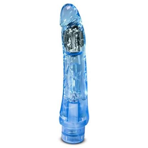 9" Soft Realistic Long Vibrating Dildo - Multi Speed Flexible Vibrator - Waterproof - Sex Toy for Women - Sex Toy for Adults  (Blue)