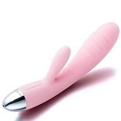 Svakom Barbara Rechargeable Ribbed Rabbit, Pale Pink