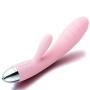 Svakom Barbara Rechargeable Ribbed Rabbit, Pale Pink
