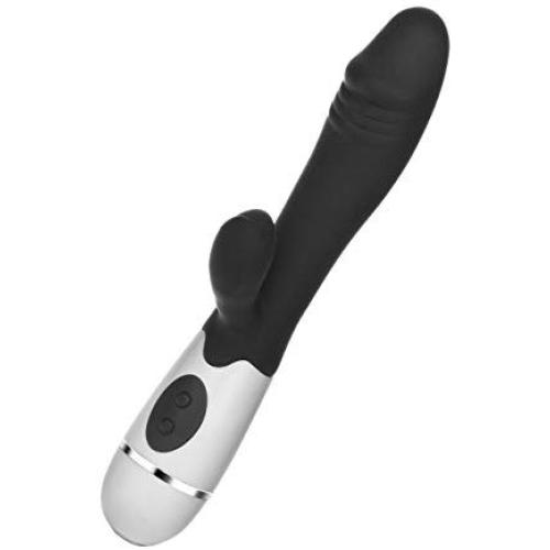 XSTY Upgrading Second-generation 10 Modes ,Silicone Vibrators,Wand Massage,G Spot Vibrator, Vibration Massager, Massage Sticks,Dildo,Adult Sex Toy (black)