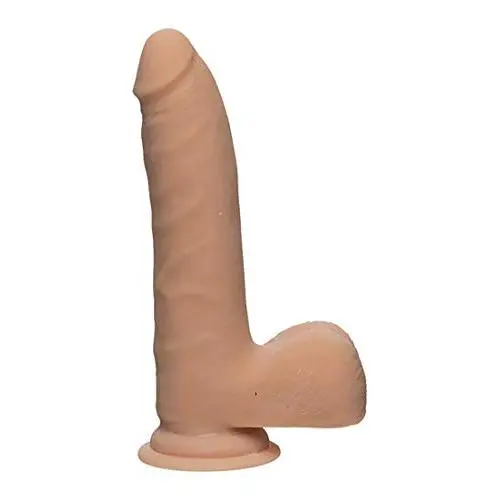 Doc Johnson The D - Realistic D - Slim 7" with Balls - Ultraskyn, Vanilla Doc Johnson The D - Realistic D - Slim 7" with Balls - Ultraskyn, Vanilla