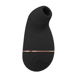 Shots Irresistible Kissable Rechargeable Touchless Clitoral Stimulator (Black)