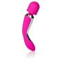 CalExotics Embrace Body Wand Massager – Silicone Waterproof Vibrator – 7 Function Rechargeable Adult Sex Massager for Couples - Pink