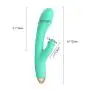 Utimi G Spot Rabbit Vibrator Adult Sex Toys for Women Rechargeable 8-Speed Clitoris Stimulator with Dual Motors, Light Green